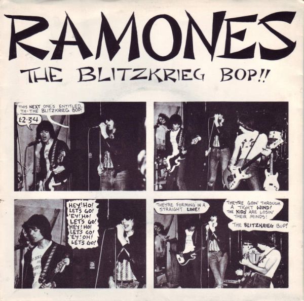The blitzkrieg bop Ramones single cover 1976