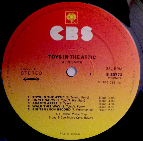 toys in the attic label